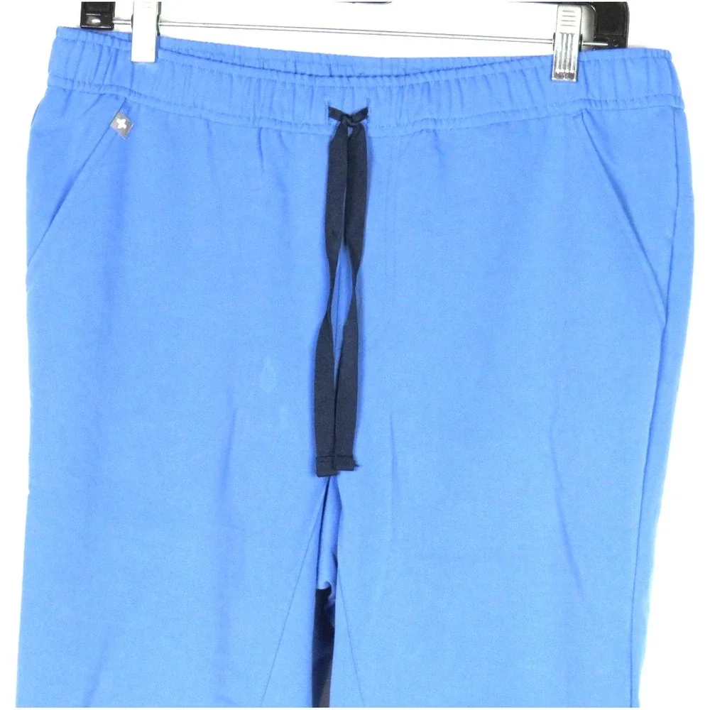 FIGS Technical Collection Light Blue Draw String Jogger Scrub Pants Men's Medium